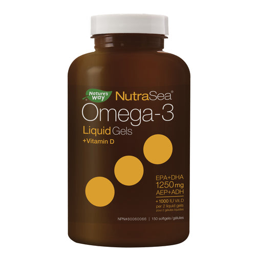 Nature&#39;s Way Nutrasea Omega-3 Liquid Gels + Vitamin D 150sgels