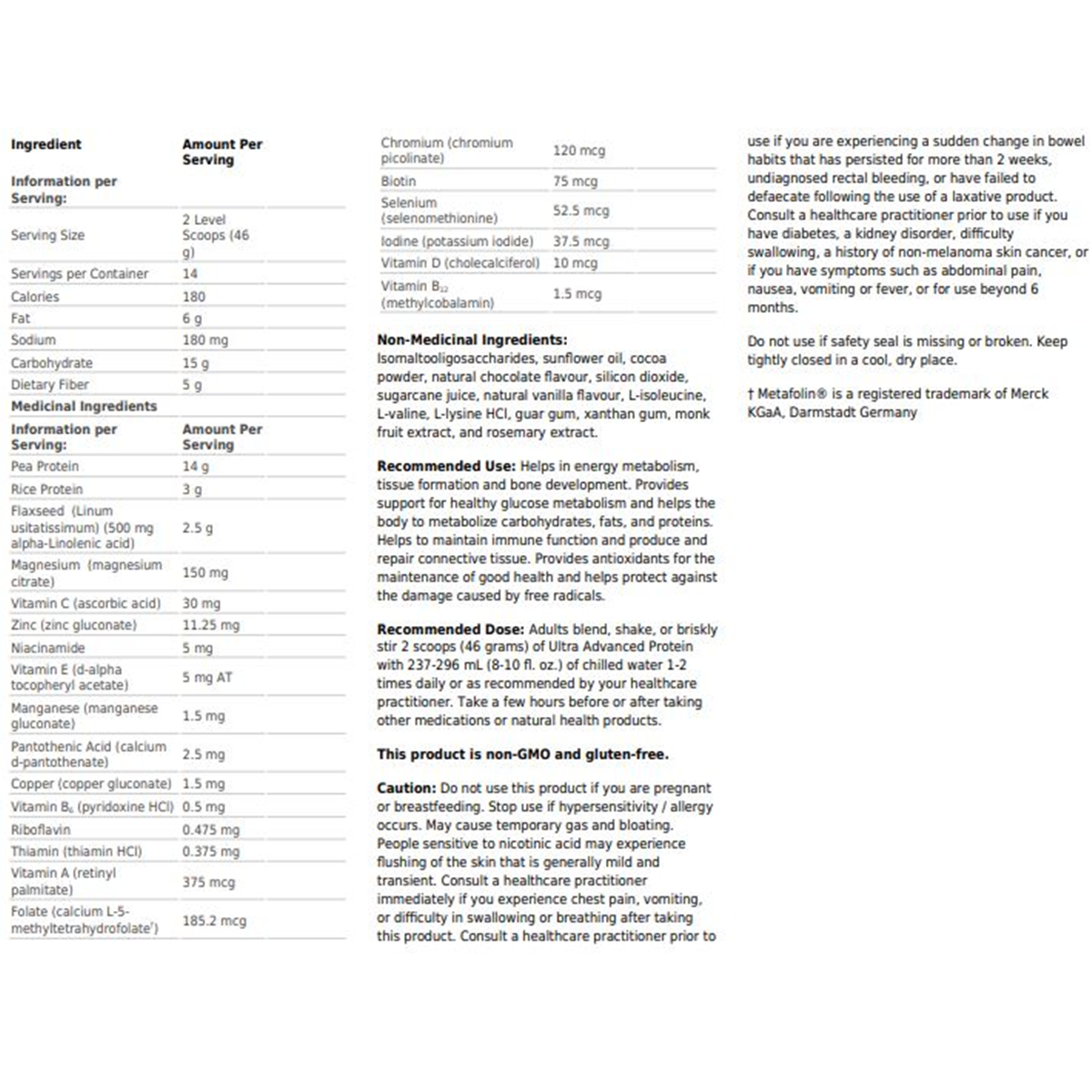 Ultra Advanced Protein - Chocolate 644g