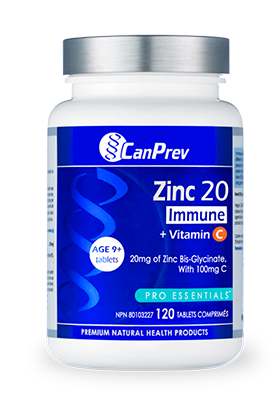 Can Prev Zinc Immune + Vitamin C 120 caps