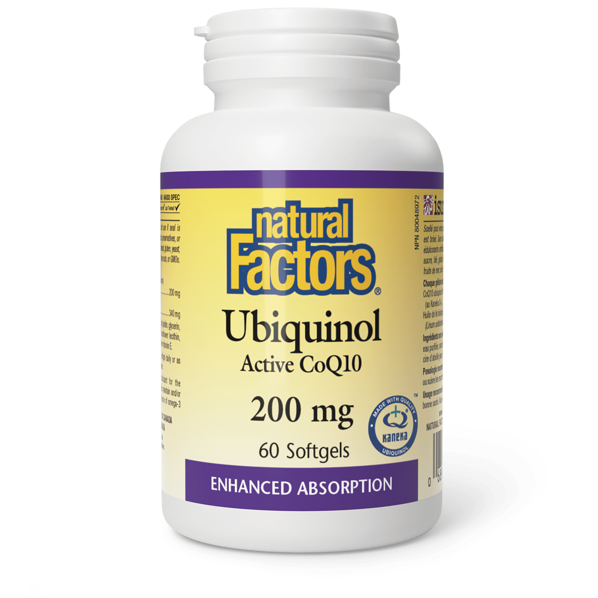Natural Factors Ubiquinol 200mg 60 softgels