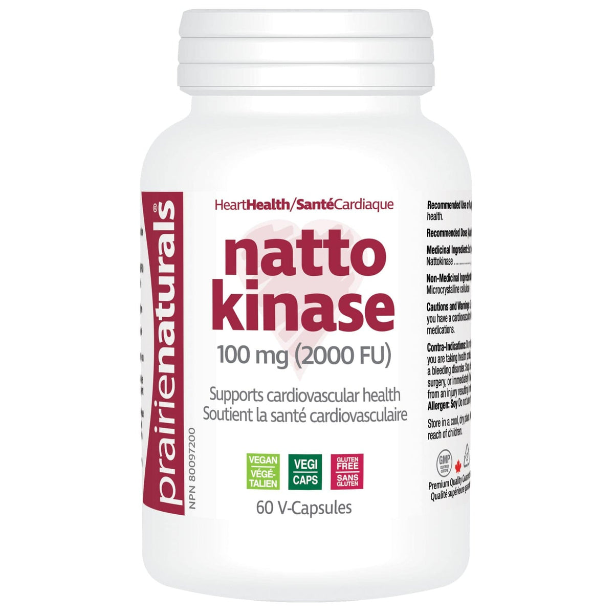 Prairie Naturals Nattokinase 60 vcap
