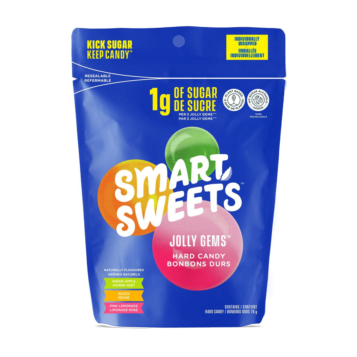 Smart Sweets Jolly Gems - Hard Candy 70g