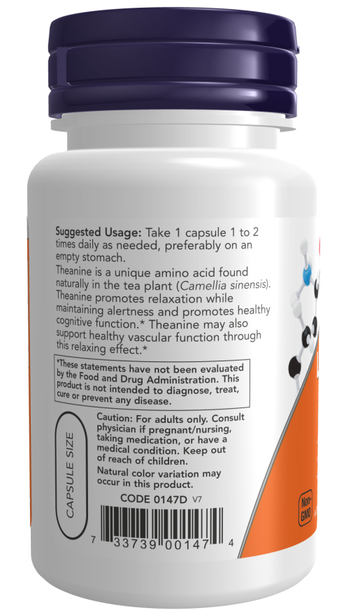 NOW L-Theanine 200mg 60 cap