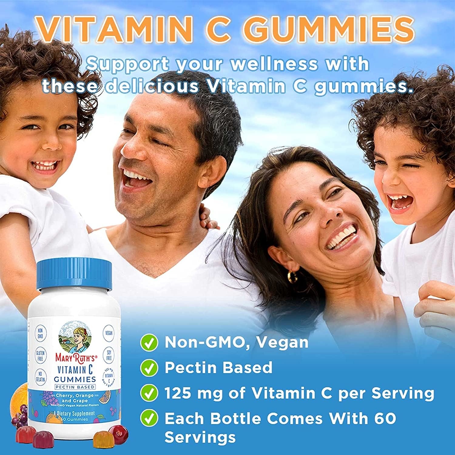 Mary Ruth&#39;s Vitamin C Gummies 60gummies