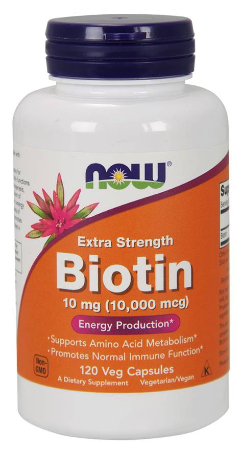 NOW Biotin Max Strength 10,000mcg 120caps