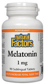 Natural Factors Melatonin 1mg Peppermint 90 Sublingual Tablets
