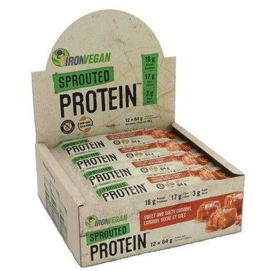 Iron Vegan Protein Bar Sweet and Salty Caramel