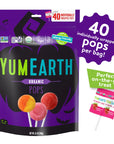 Yum Earth - Organic Halloween Pops - Individually Wrapped - 248g