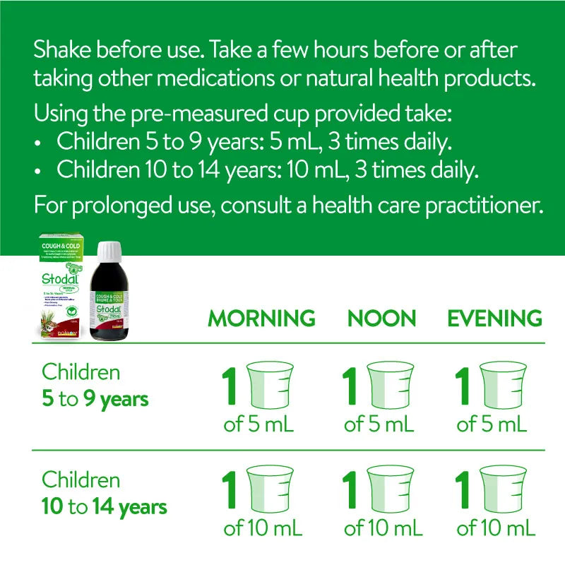 Boiron Stodal Cough and Cold 5 to 14 years 150ml
