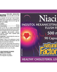 Natural Factors Niacin Flush Free 500 mg 90 caps