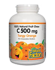 Natural Factors Vitamin C 500mg Tangy Orange 90 Chewables