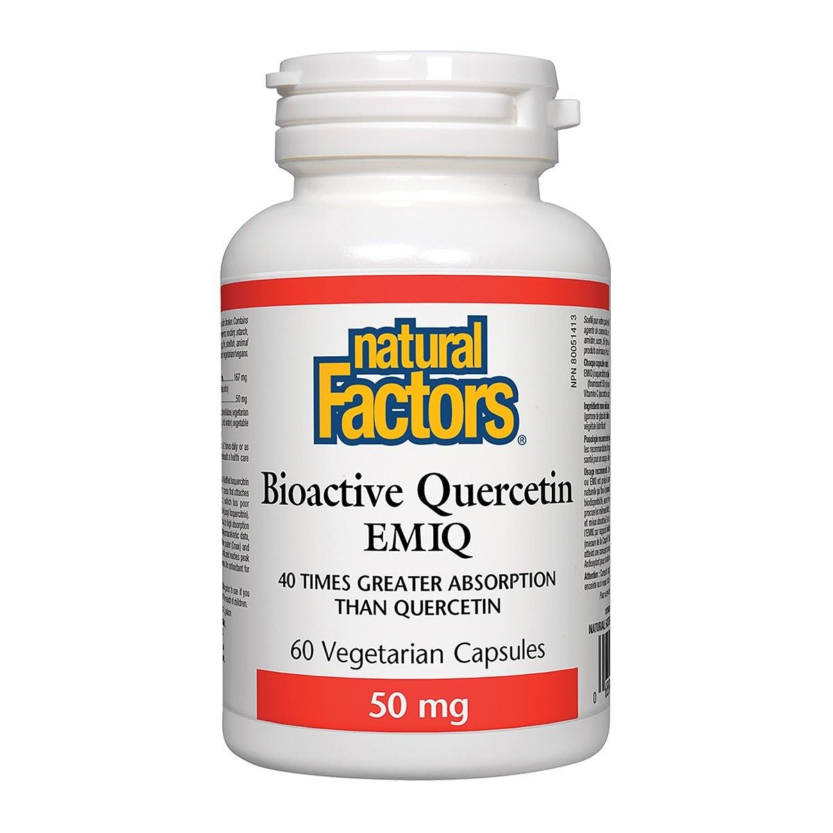 Natural Factors Bioactive Quercetin EMIQ 60caps
