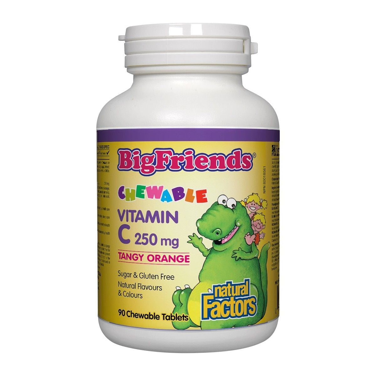 Natural Factors Big Friends Chewable Vitamin C 250mg 90tabs