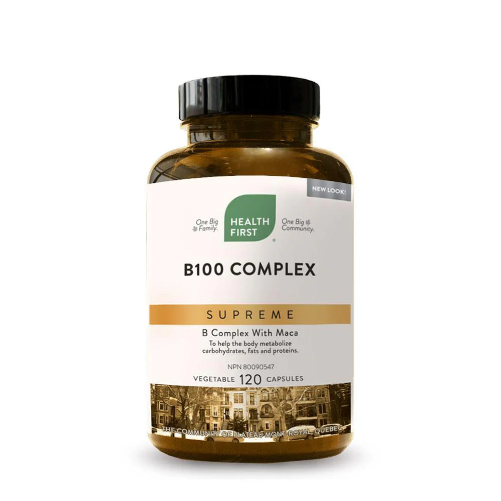 Health First B100 Complex with Maca 120 vcap
