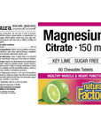 Magnesium Citrate 150mg Key Lime - 60 chew tabs