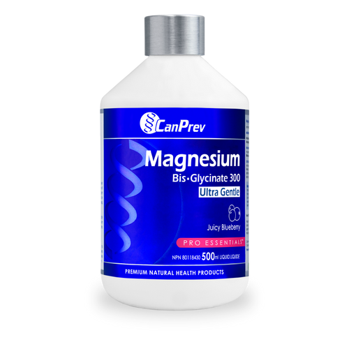 Canprev Magnesium Bisglycinate 300 Ultra Gentle 500ml Juicy Blueberry