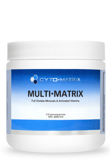 Cyto Matrix Multi-Matrix Full Chelate Minerals & Activated Vitamins Powder 219g - Blueberry