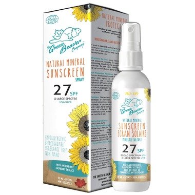 Green Beaver Natural Mineral Sunscreen SPF 27 90ml Spray