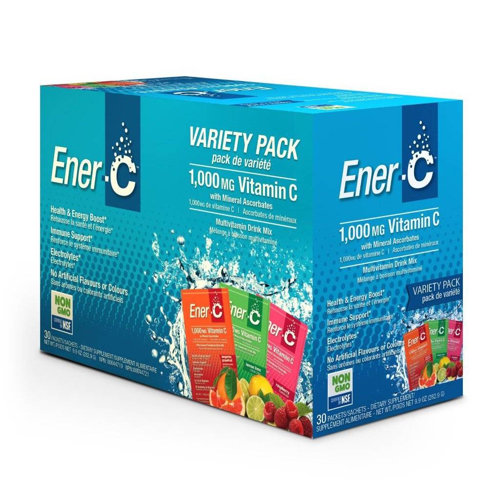Ener-C Vitamin C 1000mg- Variety Pack 30 packets