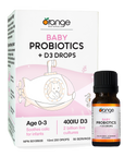 Orange Naturals Baby Probiotics + D3 Drops 400IU 50serv