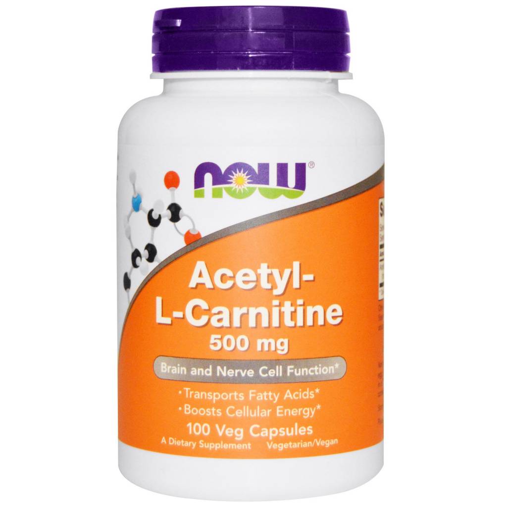 NOW Acetyl L-Carnitine 500mg 100Vcap