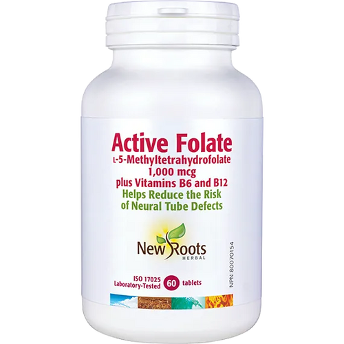 New Roots Active Folate (+B6 & B12) 60vcaps