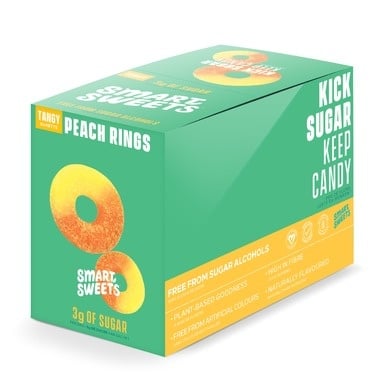 Smart Sweets Peach Rings Box of 12