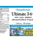 Natural Factors Ultimate 3-6-9 180 softgels