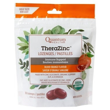 Quantum Health TheraZinc Lozenges- Blood Orange