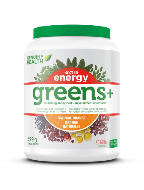 Genuine Health Greens+ Extra Energy Orange 399g