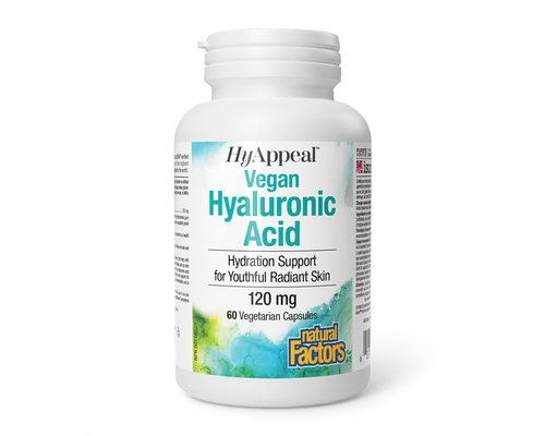 Natural Factors HyAppeal Vegan Hyaluronic Acid 120mg 60vcap