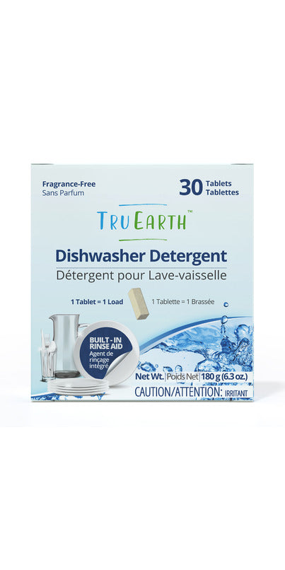 Tru Earth Dishwasher Detergent Fragrance Free 30 tablets