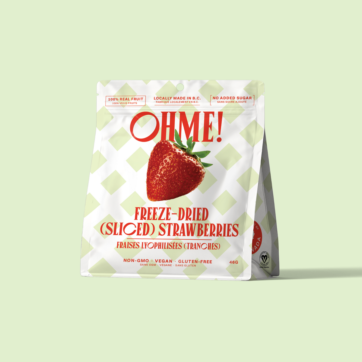 OHME! Freeze-Dried Sliced Strawberries 46g