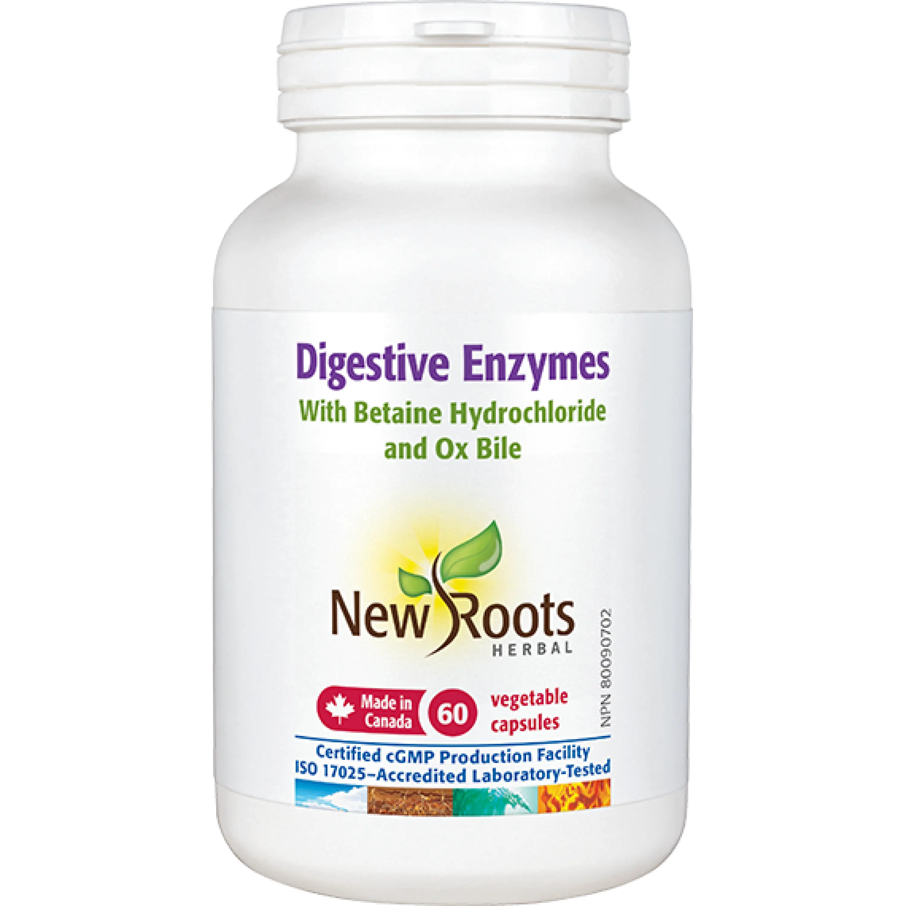 New Roots Digestive Enzymes 60 caps