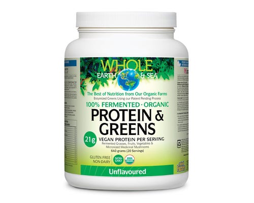 Whole Earth and Sea Organic Protein and Greens Unflavoured 640g