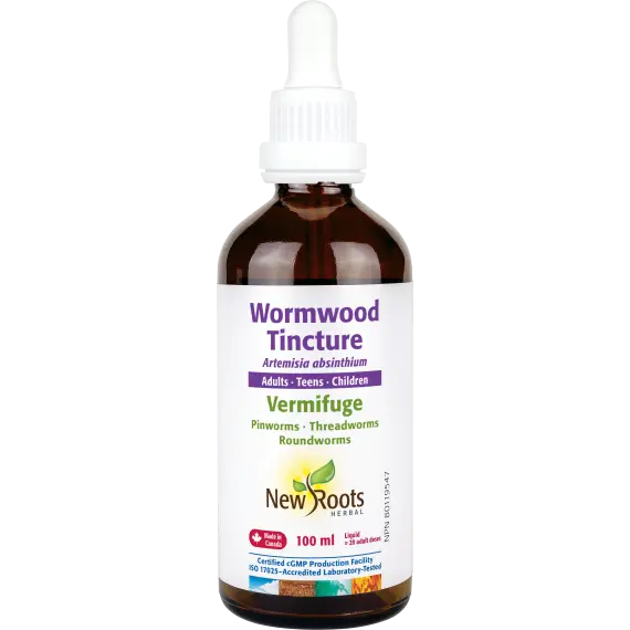 New Roots Wormwood Tincture Adults, Teens, Children 100mL