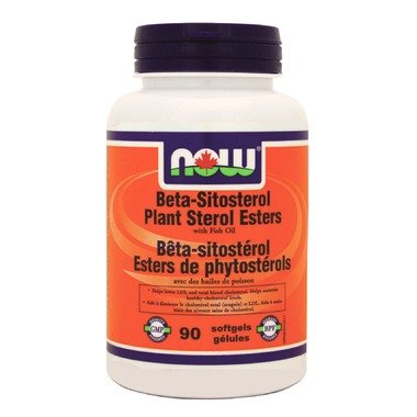 NOW Beta-Sitosterol Plant Sterol Esters with Fish Oil 90 softgels