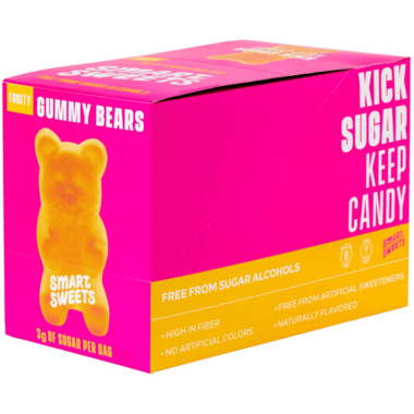 Smart Sweets Fruity Gummy Bears Box of 12