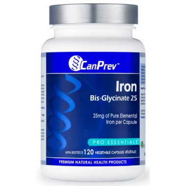 Can Prev Iron Bisglycinate 25mg 120caps