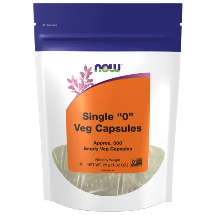 NOW Single &quot;0&quot; Veg Capsules 300