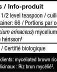 Host Defense Mushroom Mycelium Powder Lion's Mane 100g