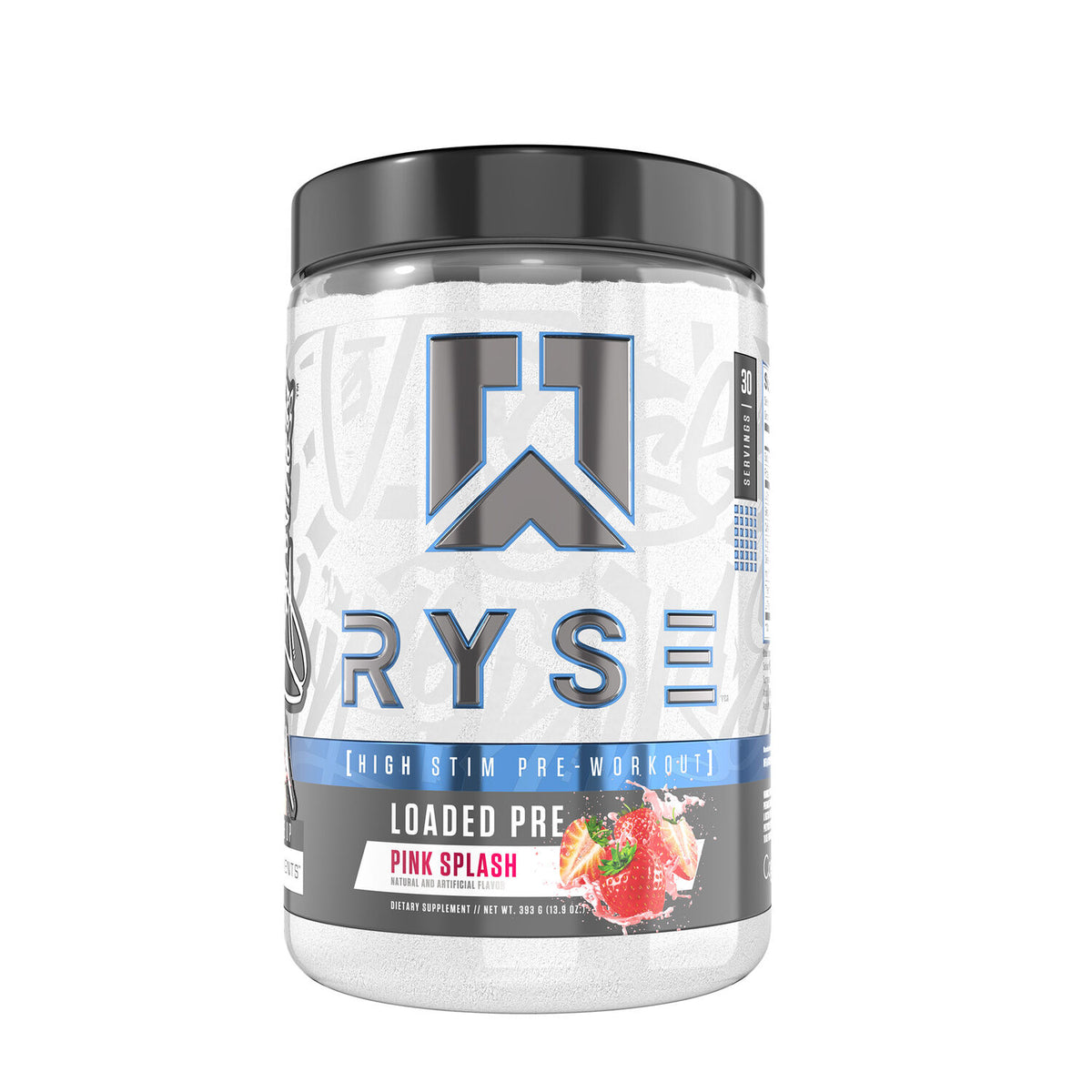 Ryse - Loaded High Stim Pre-Workout - Pink Splash - 393g