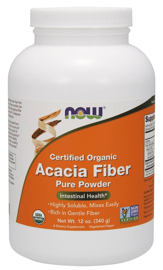 NOW Organic Acacia Fibre 340g powder