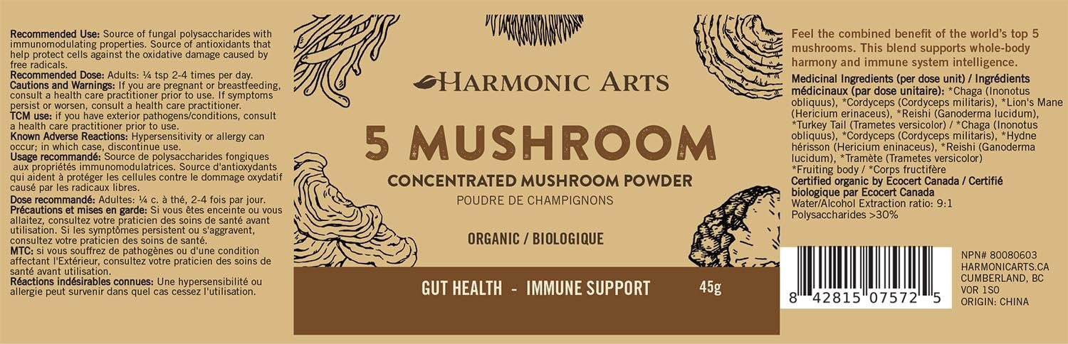 5 Mushroom Concentrated Powder 45g