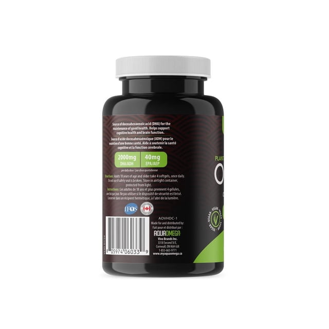 Aqua Omega Plant Based Omega 3 60 softgels