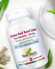 New Roots Grass-Fed Beef Liver 600mg 180vcaps