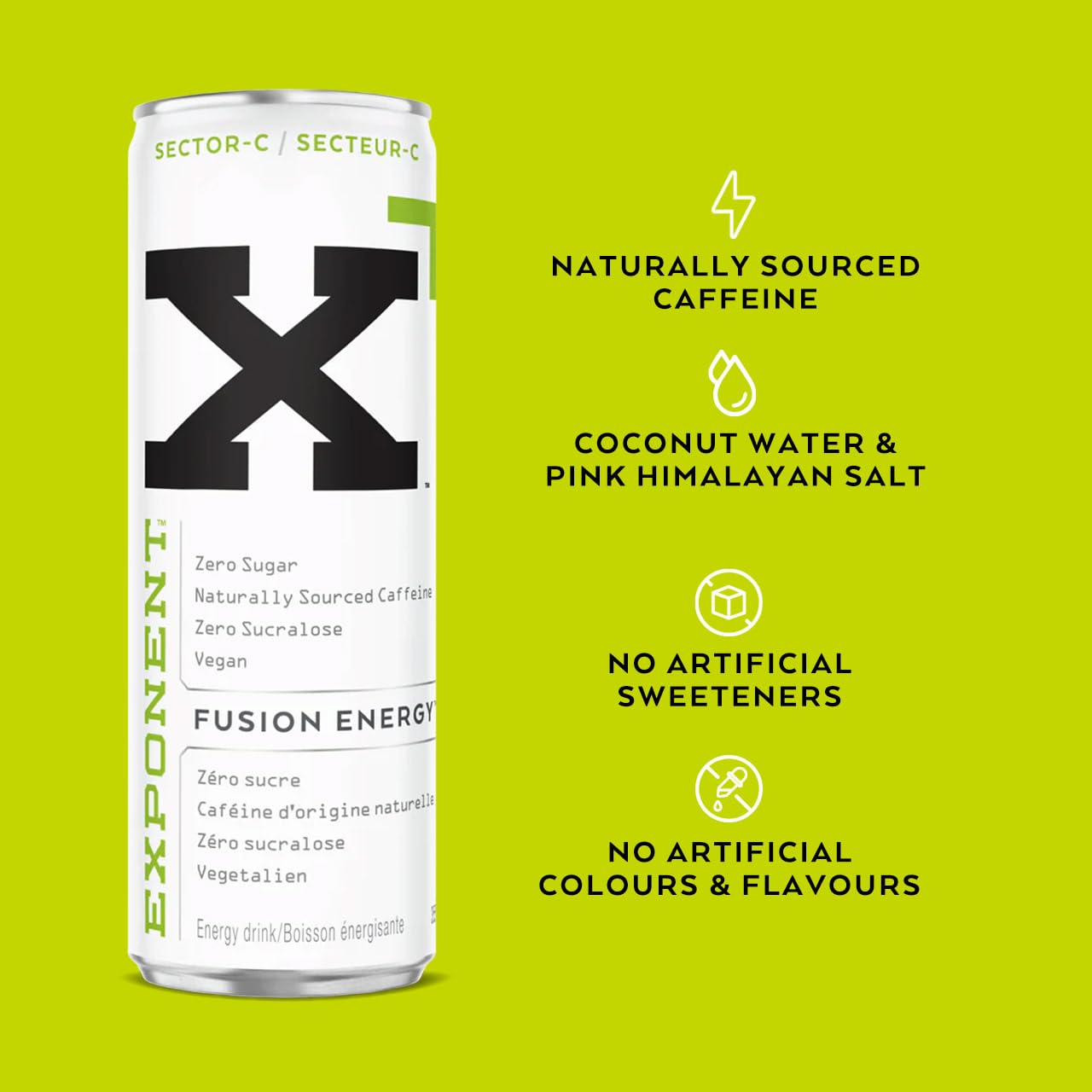 Exponent Fusion Energy Drink Sector-C 355ml – Wellness Market