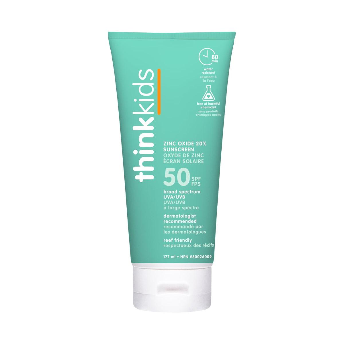 Think Sport Kids Mineral Sunscreen SPF 50 177ml