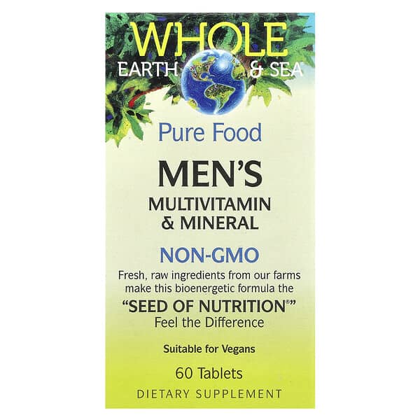 Whole Earth & Sea Men's Multivitamin and Mineral 60 tabs
