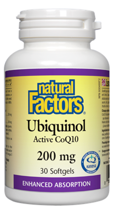 Natural Factors Ubiquinol Active CoQ10 200mg 30 softgels